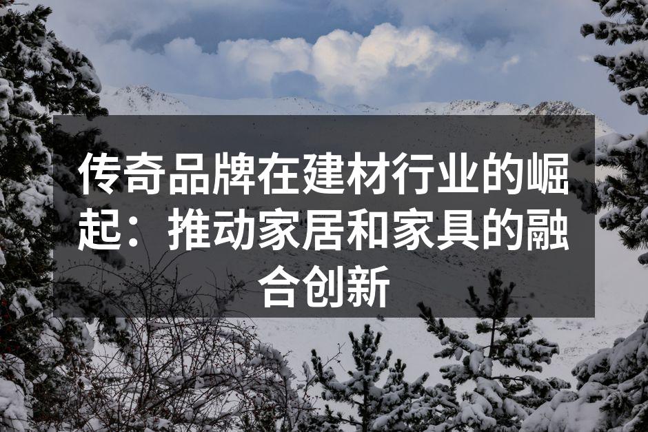 传奇品牌在建材行业的崛起：推动家居和家具的融合创新